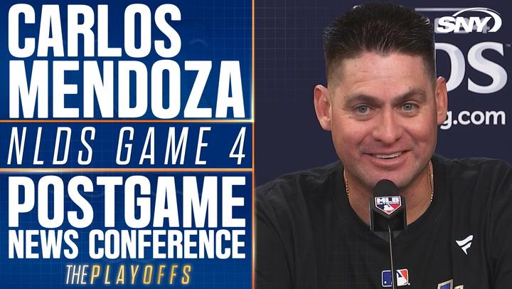 Mets manager Carlos Mendoza talks Francisco Lindor and the Mets winning the NLDS