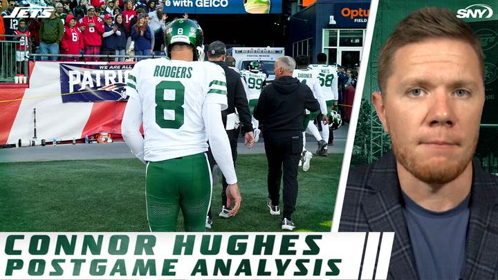 Connor Hughes discusses the Jets' 25-22 loss to the Patriots and potential playoff strategies.