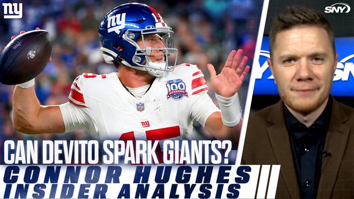 Connor Hughes discusses Tommy DeVito's impact on the Giants compared to Daniel Jones.