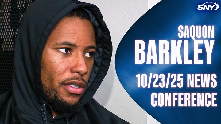 Saquon Barkley 10/23/25 news conference on SNY