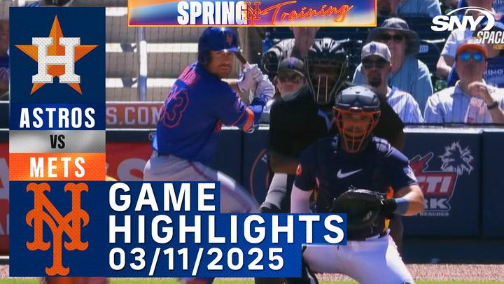 Mets vs Astros (3/11/25) | Mets Highlights