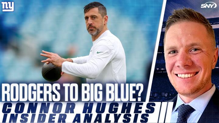 Connor Hughes discusses Giants QB search; Rodgers from Gang Green to Big Blue considered.