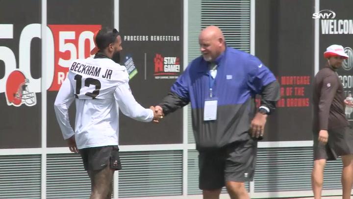 Odell Beckham Jr. welcomes old team at Giants-Browns joint practice | Giants Training Camp Highlights