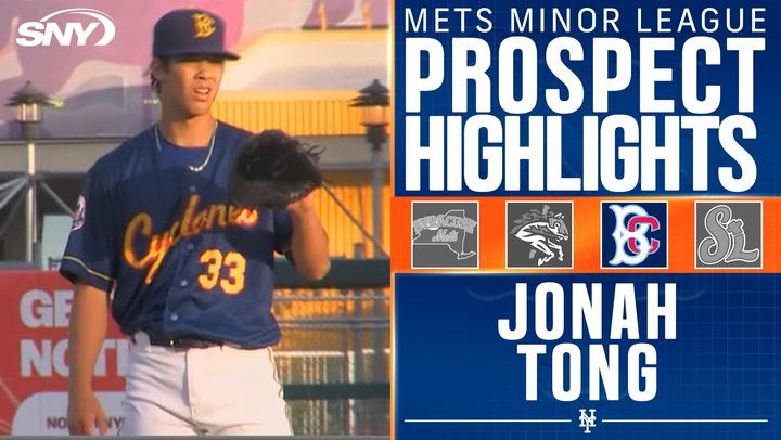 Jonah Tong impresses again with seven strikeouts for the High-A Brooklyn Cyclones