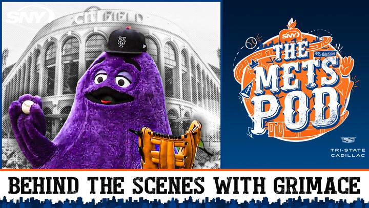 Here’s the inside story of how Grimace actually met the Mets | The Mets Pod