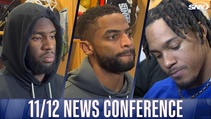 Giants players featured at 11/12 news conference.