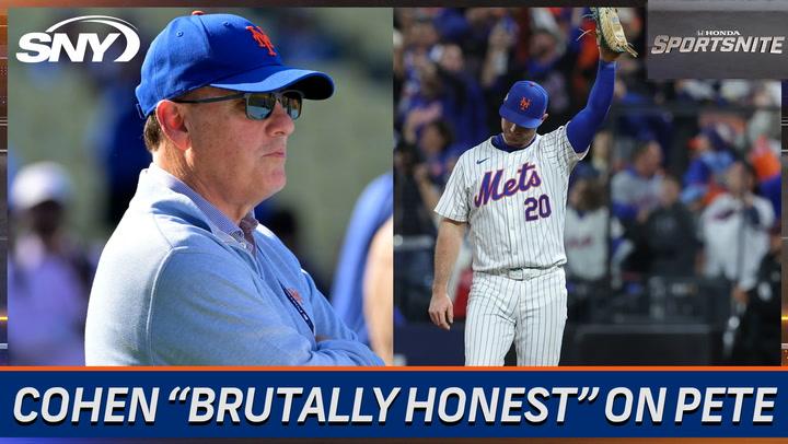 Steve Cohen 'brutally honest' about 'exhausting' contract talks with Pete Alonso | SportsNite