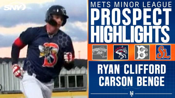 Mets prospects Ryan Clifford and Carson Benge put on impressive hitting display Saturday night