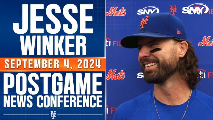 Jesse Winker discusses his first inning grand slam and the NL Wild Card race at the postgame conference.