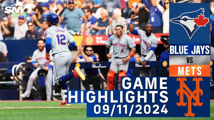 Mets vs Blue Jays (9/11/2024) | NY Mets Highlights