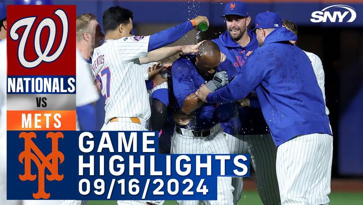 Mets vs Nationals (9/16/2024) | NY Mets Highlights