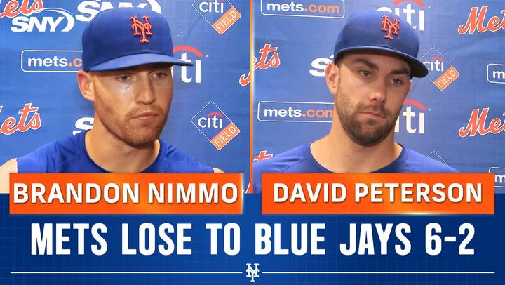 Brandon Nimmo and David Peterson on Mets loss to Blue Jays: 'Not gonna win them all'