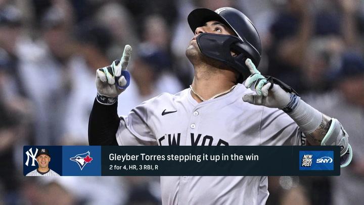 Yankees take it out on Blue Jays, exploding for 16 runs on Friday night in Toronto