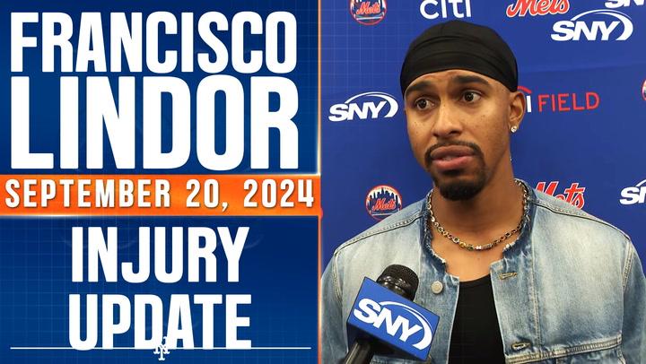 Injured Mets shortstop Francisco Lindor provides an update on his status