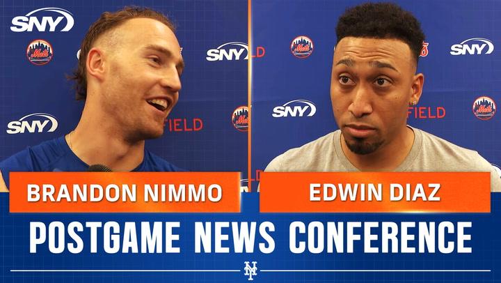 Brandon Nimmo and Edwin Diaz on 'playoff baseball', wanting Mets to play another game at Citi Field this season