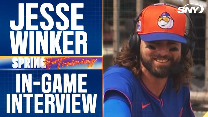 Jesse Winker on returning to the Mets in free agency and playing with Juan Soto