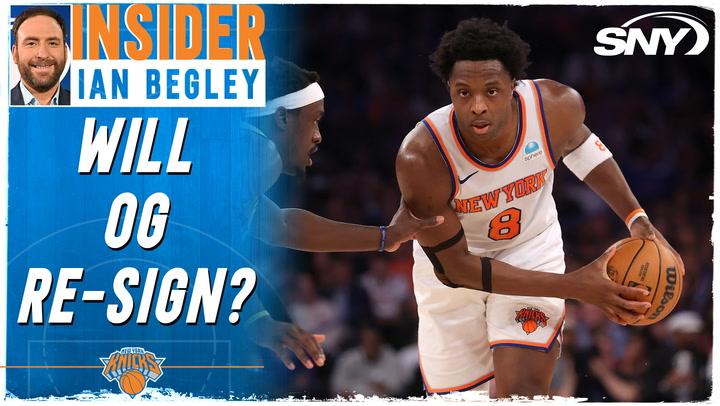 Ian Begley reacts to OG Anunoby declining Knicks player option, free agency moves | SportsNite