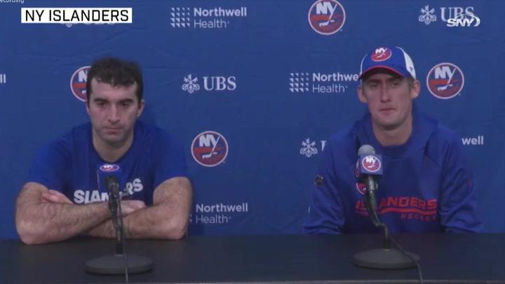 Islanders vs Flames: Nelson, Palmieri on new UBS Arena despite loss | Islanders Post Game