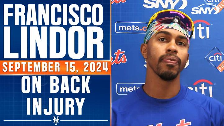 Francisco Lindor on injury that forced him out early vs. Phillies: 'My back just got a little weak'