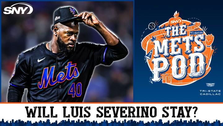 Luis Severino in a Mets jersey; will he return in 2025? Discussed on The Mets Pod.