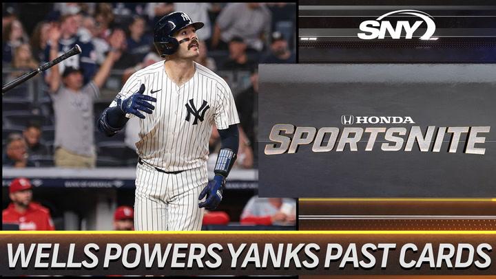 Austin Wells celebrates home run in Yankees win over St. Louis on SportsNite | Wells powers Yanks past Cards.