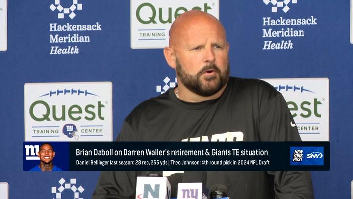 Brian Daboll on Darren Waller’s retirement and the Giants TE situation