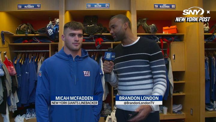 Micah McFadden is confident Giants defense is progressing in right direction