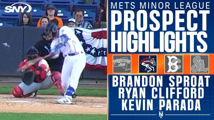 Kevin Parada extends hit streak to nine, Brandon Sproat looks strong in first win for Double-A Mets