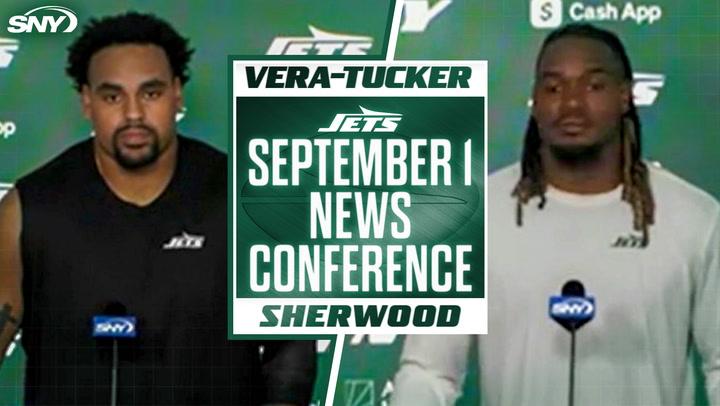 Alijah Vera-Tucker and Jamien Sherwood on being named Jets captains