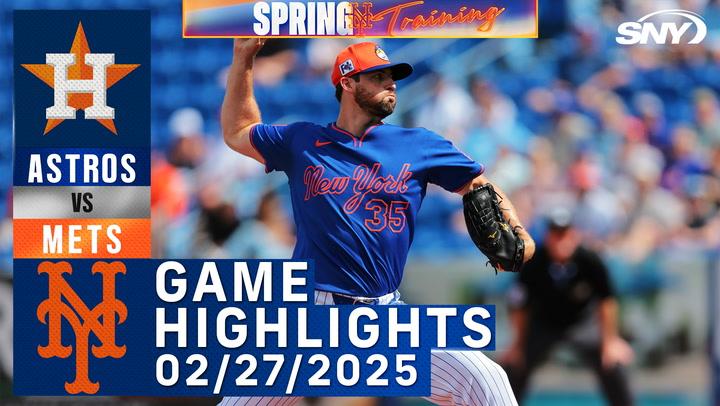 Mets vs Astros (2/27/25) | Clay Holmes, Brett Baty | Mets Highlights