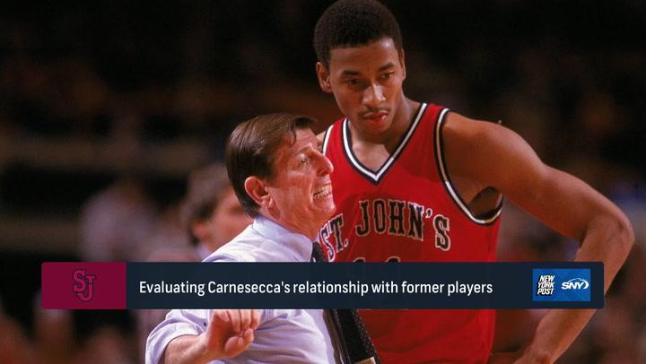 Remembering legendary St. John's coach Lou Carnesecca sharing a moment with a player.