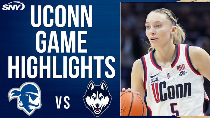 Paige Bueckers scores 2,000th point in UConn's dominant win over Seton Hall, 96-36.