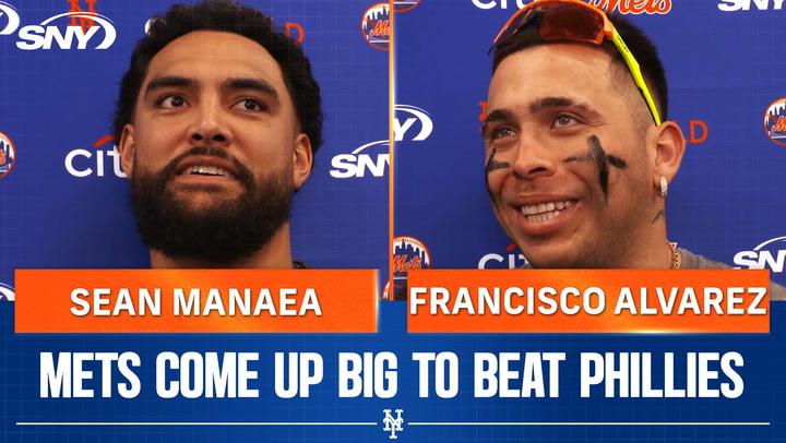 Sean Manaea and Francisco Alvarez comment after leading Mets to a huge win against the Phillies