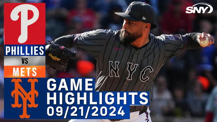 Mets vs Phillies (9/21/2024) | NY Mets Highlights