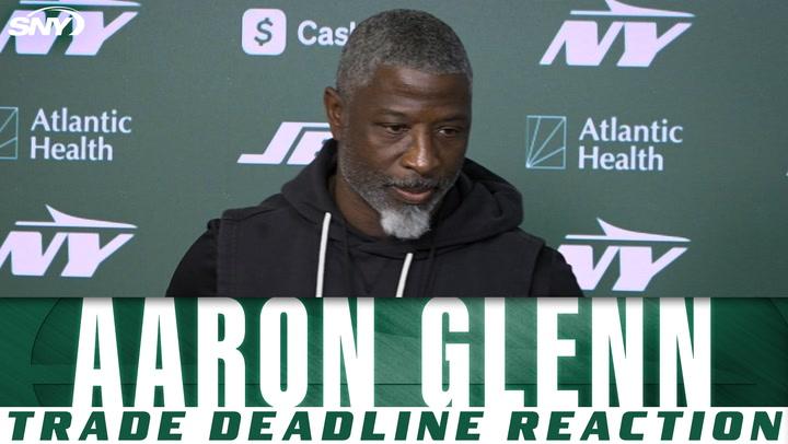 Aaron Glenn trade deadline reaction for the New York Jets