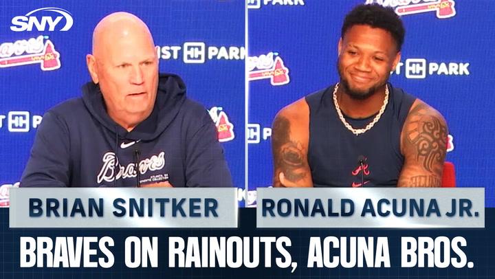 Brian Snitker on Mets-Braves rainouts, Ronald Acuna Jr. talks brother Luisangel Acuna