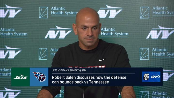 Jets head coach Robert Saleh discusses how the defense can bounce back in Week 2 vs the Titans.