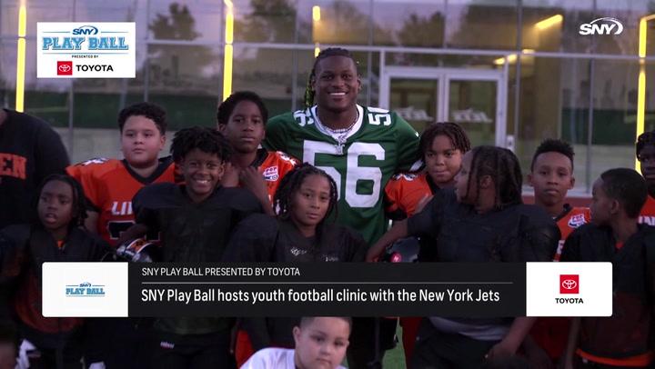 SNY Play Ball and the Jets host youth football clinic for Linden Tigers Pop Warner