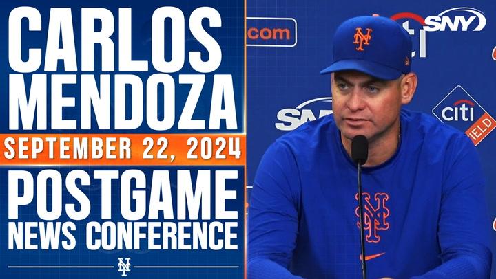 Carlos Mendoza on decision to have Edwin Diaz throw six-out save in Mets win over Phillies