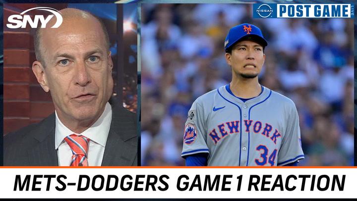 Gary Cohen and the Mets postgame crew react to Kodai Senga's Game 1 loss to the Dodgers