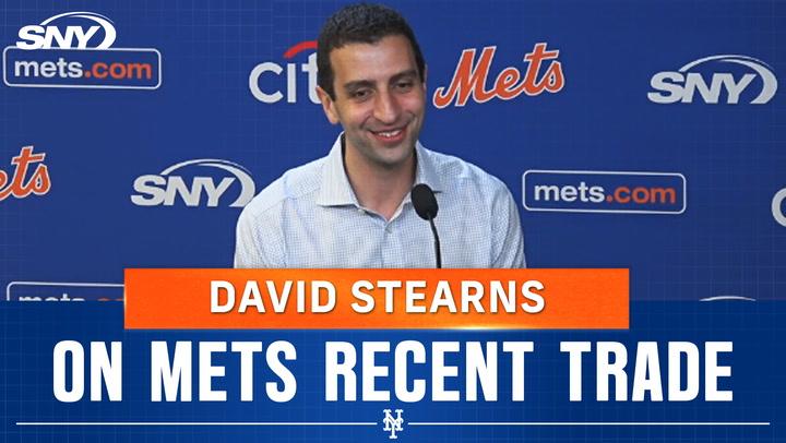 David Stearns at a Mets presser