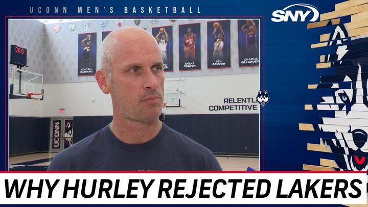Dan Hurley on decision to reject Lakers coaching job and stay with UConn