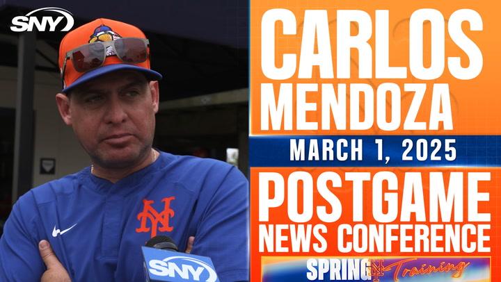 Carlos Mendoza talks Blade Tidwell outing, Jose Siri hitting approach, Luisangel Acuña injury