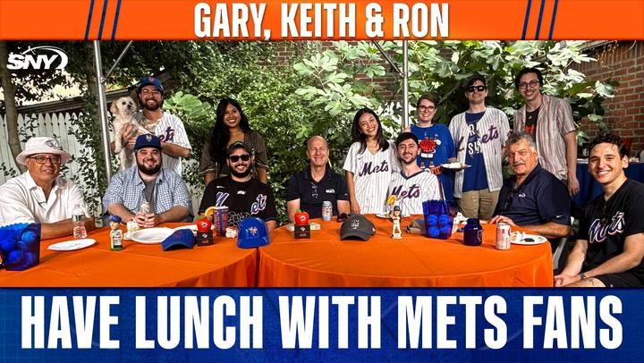 Gary, Keith, and Ron meet the Mets fans and their dog at their house