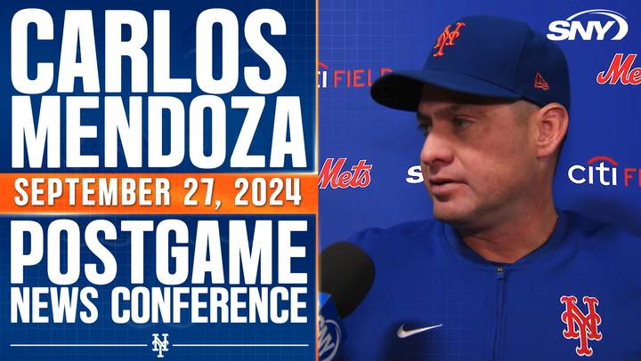 Carlos Mendoza on ejection, Francisco Alvarez injury and Saturday starter after Mets loss to Brewers