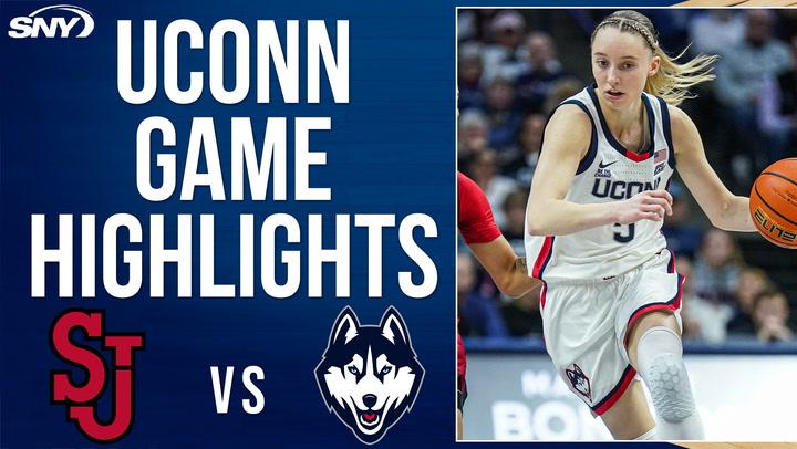 UConn vs St. John’s highlights. Paige Bueckers shined in UConn's 78–40 victory on 2/12.