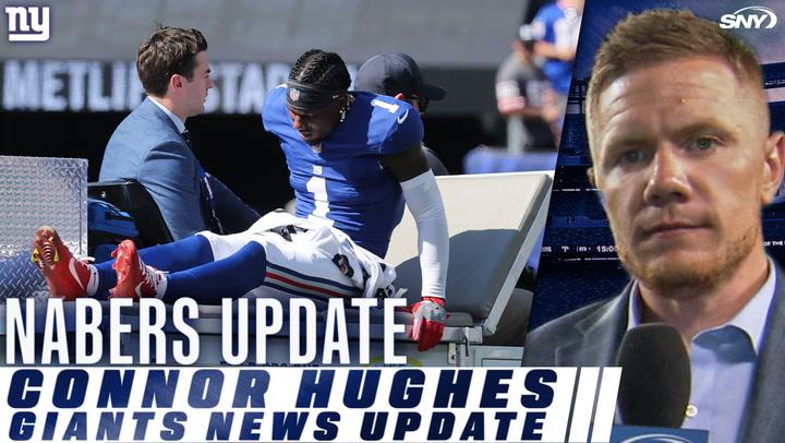Giants' Nabers injury update with Connor Hughes providing a Giants news update.