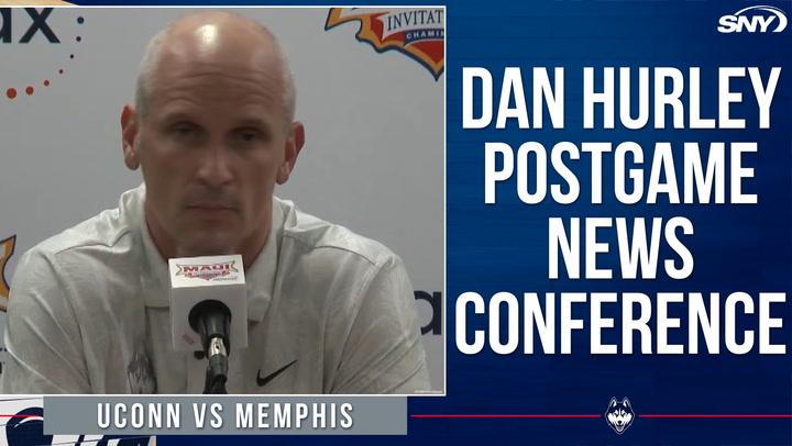 Dan Hurley criticized officiating after UConn's 99-97 OT loss to Memphis at Maui Invitational.