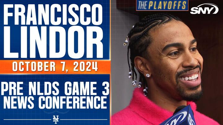 Mets' Francisco Lindor on Citi Field playoff atmosphere and taking care of his back