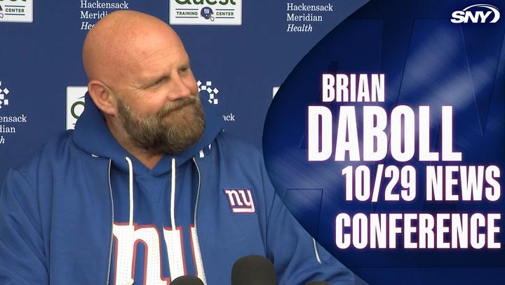 Brian Daboll at Giants 10/29 news conference